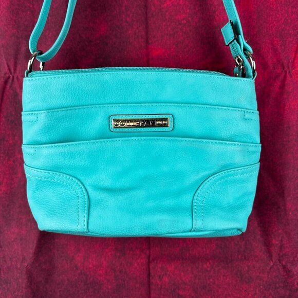 ROSETTI Handbags - ROSETTI WOMEN CROSSBODY TURQUOISE FAUX LEATHER BAG, ADJUSTABLE STRAP